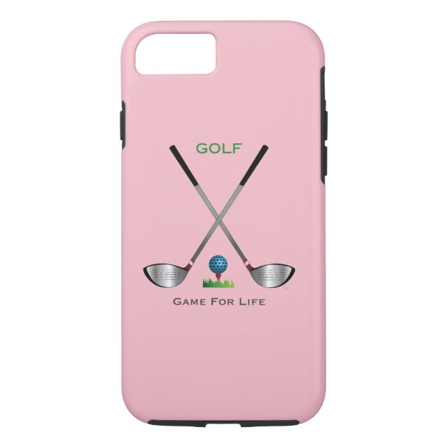 GOLF - Jeu pour la vie rose iPhone 7 Coque (Dos)