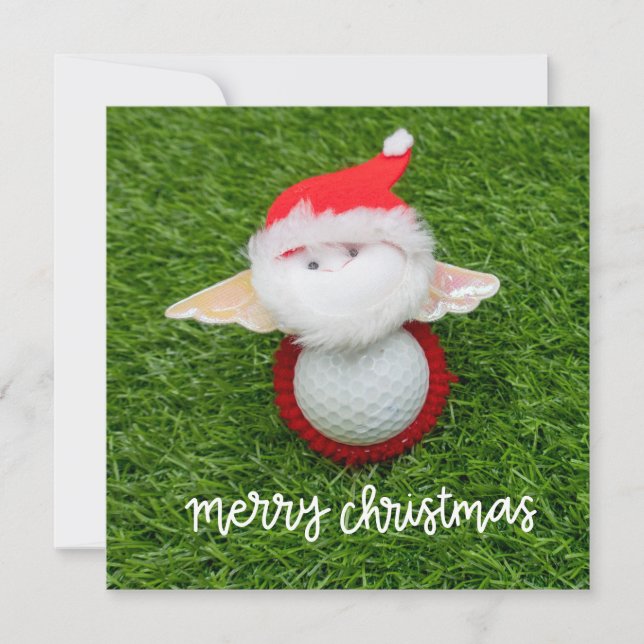 Golf Joyeux Noël avec le Père Noël pour golfeurs (Devant)