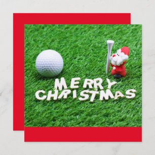 Golf Joyeux Noël avec Père Noël jouant au golf