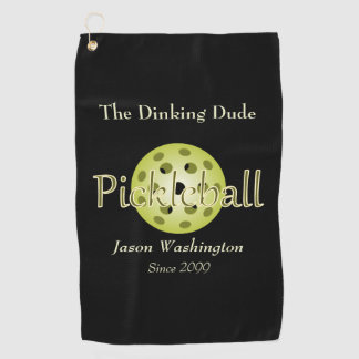 Golf La Serviette de bal Dinking Dude Guy Pickleball