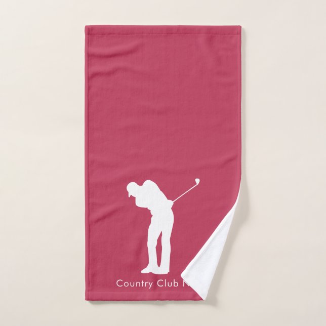 Golf Lover Country Club Joueurs Garder Custom (Serviette à main)