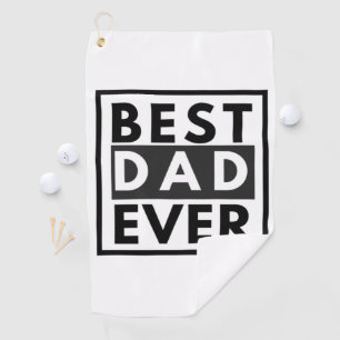 Golf Meilleur papa jamais Fête des pères serviette de