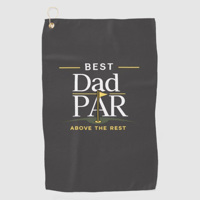 Golf Meilleur Papa PAR Au-Dessus Du Reste Serviette de  (Devant)