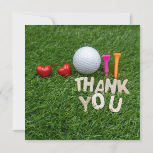 Golf merci avec golf ball et deux tee - shirts