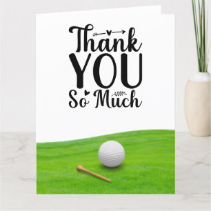 Golf merci beaucoup pour la carte postale golfer