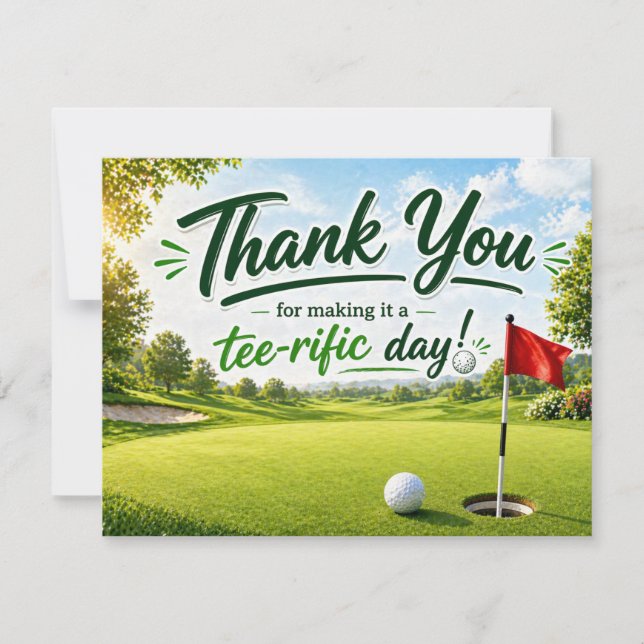 Golf Merci pour cette journée formidable (Devant)