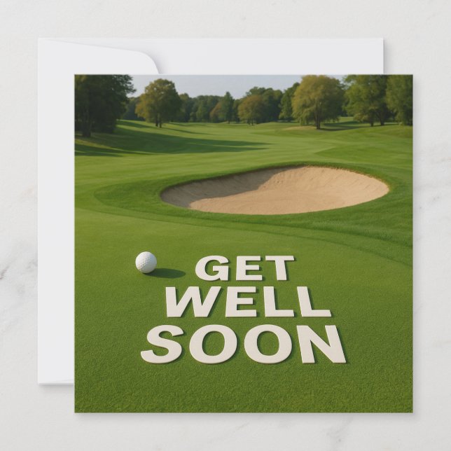Golf obtenir bien texte bientôt près de bunker pou (Devant)