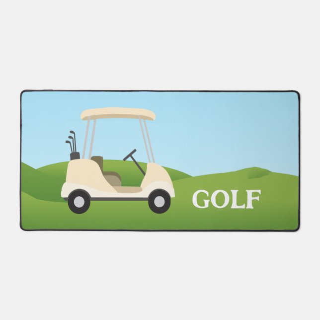 Golf Panier Design Desk Mat (Recto)