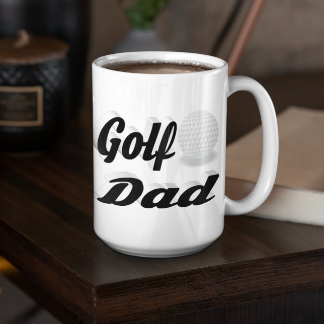 Golf Papa demi-texte Géant Café Mug (Créateur téléchargé)