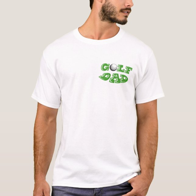 Golf Papa Fête des pères Funny T-Shirt Design grap (Devant)