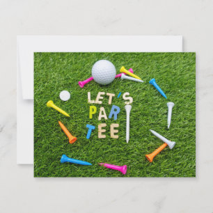Golf Par invitation à la fête de golf