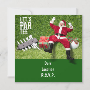 Golf Par tee party Le Père Noël Squad