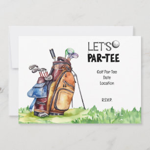 Golf partie enregistrer la date invitation pour go