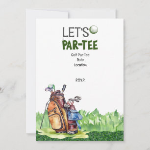 Golf partie enregistrer la date invitation pour go
