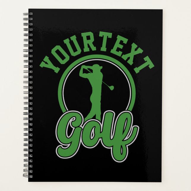 Golf personnalisé AJOUTER NOM Retro Pro Golfer Swi (Devant)