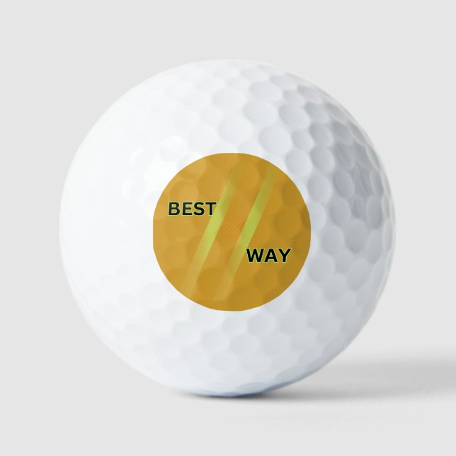 Golf Personnalisez les conceptions uniques de balles de (Recto)