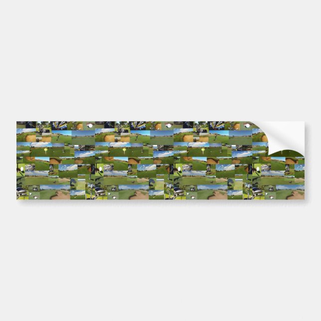 Golf, Photo Collarge, Sticker pare-chocs (Devant)
