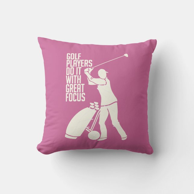 GOLF PLAYER oreiller jetable personnalisé (Recto)