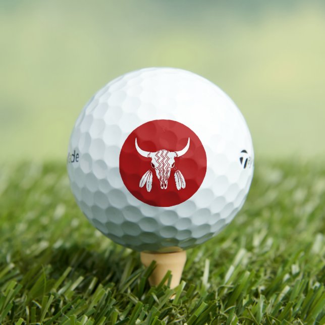 Golf Red Ghost Dance Buffalo Taylor Made TP5 balles de  (T-shirt Insitu)