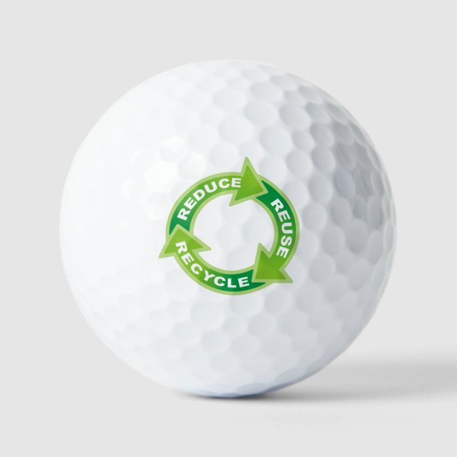 Golf Réduire la réutilisation Recycler les balles de go (Recto)