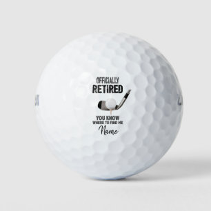 Golf Retraite avec balle de golf et fer pour golfe