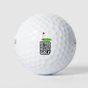 Golf  Retraite avec drapeau de golf Balles de golf