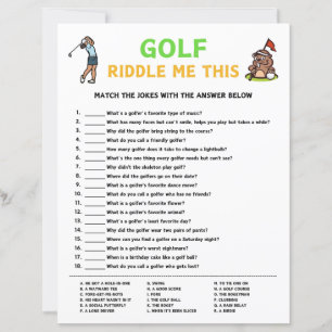 Golf Riddle Me Ce Jeu