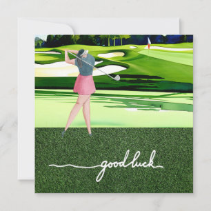 Golf saluer balle de golf bonne chance pour la dam