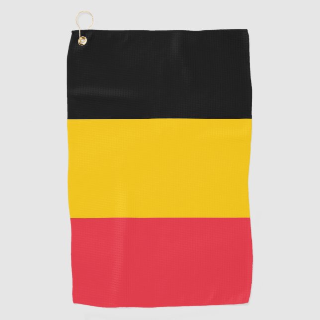 Golf Serviette avec drapeau de Belgique (Devant)