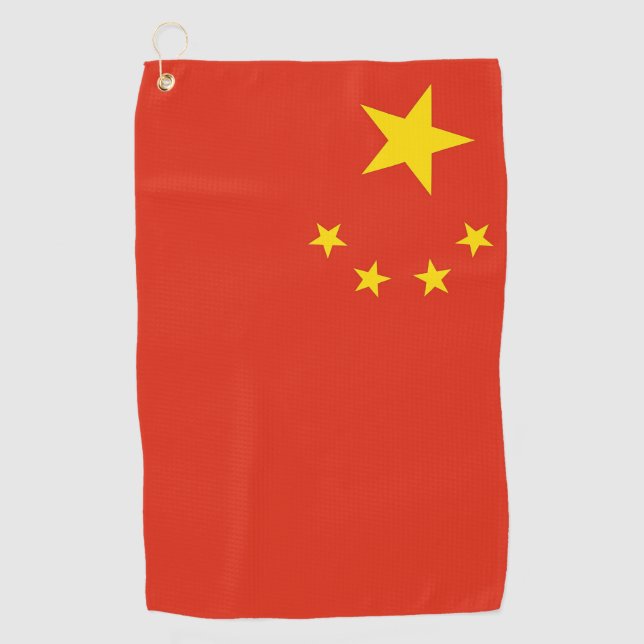 Golf Serviette avec drapeau de la Chine (Devant)