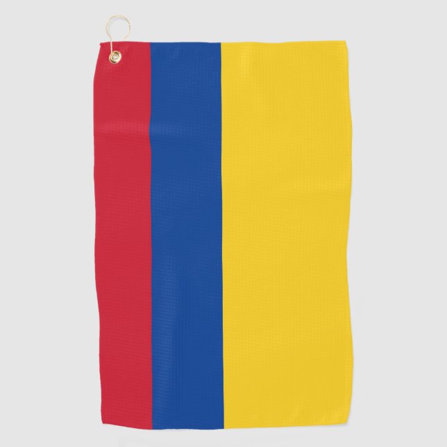 Golf Serviette avec drapeau de la Colombie (Devant)