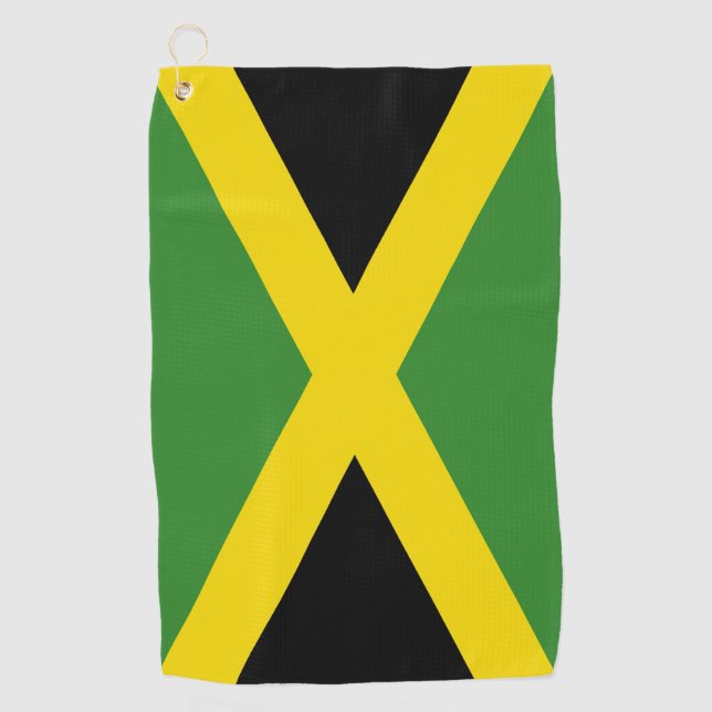 Golf Serviette avec drapeau de la Jamaïque (Devant)