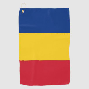 Golf Serviette avec drapeau de Roumanie