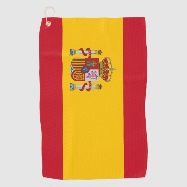 Golf Serviette avec drapeau d'Espagne (Devant)
