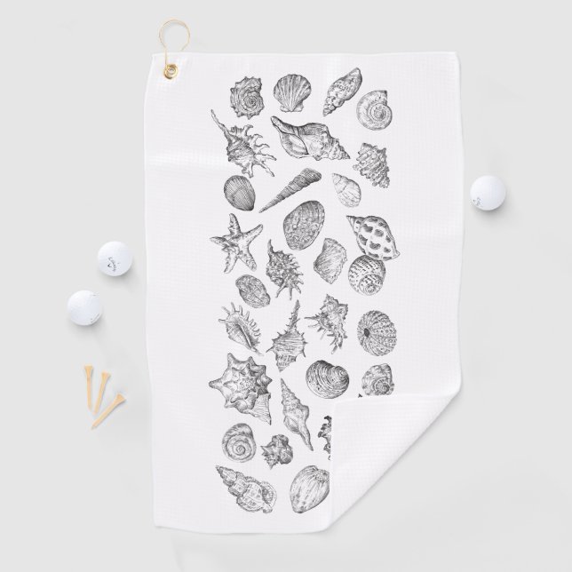 Golf Serviette de bain en coquillages (En situation)