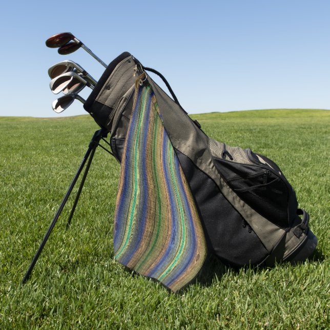Golf serviette de golf, set, maison, chèques, bandes, d (Vert)