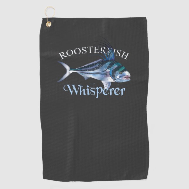 Golf Serviette de pêche de couleur foncée de Whisperer (Devant)