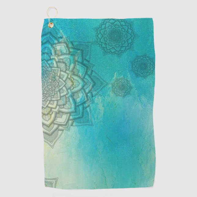 Golf Serviette de yoga avec sac clip art (Devant)