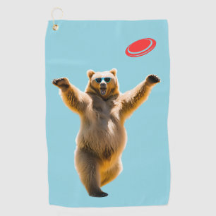Golf Serviette Golfeur de disque d'ours