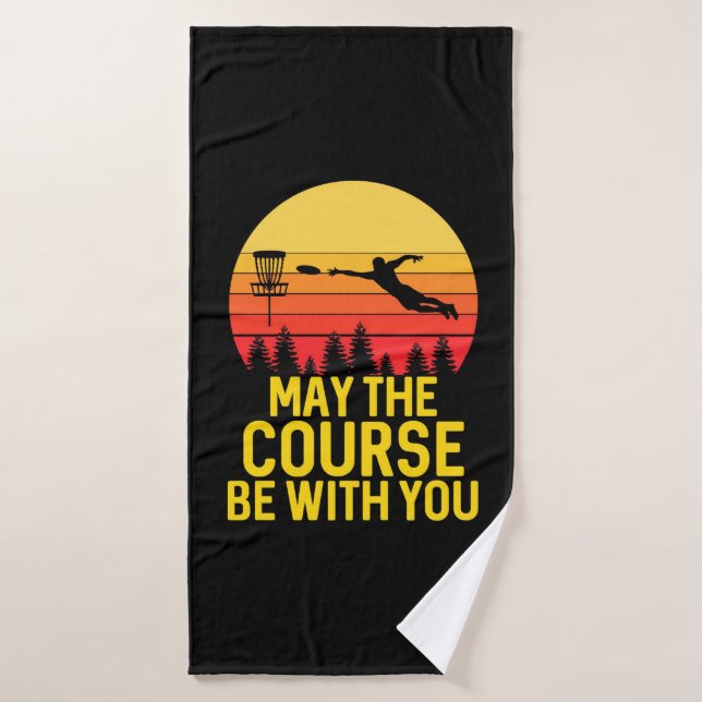 Golf sur disque avec vous (Serviette de bain)