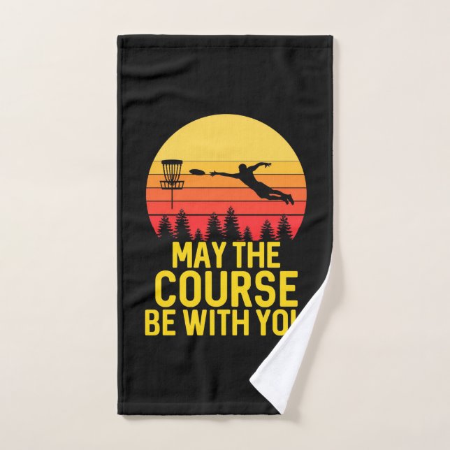 Golf sur disque avec vous (Serviette à main)