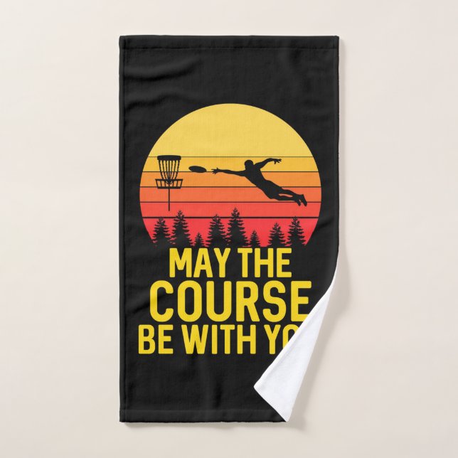 Golf sur disque avec vous (Serviette à main)