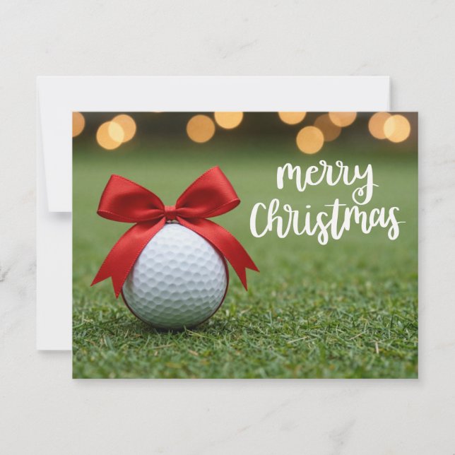 Golf sur le thème de Noël sur le vert pour golfeur (Devant)