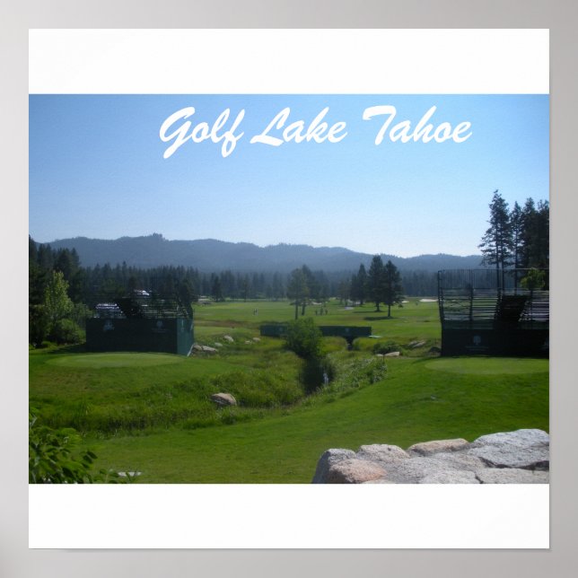 Golf Tahoe Poster "Golfing in Tahoe Collection" (Devant)