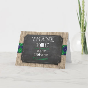 Golf Thème Baby shower Merci Cartes