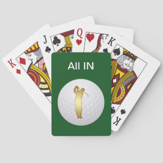 Golf Thème Plaisir Cartes De Jeu