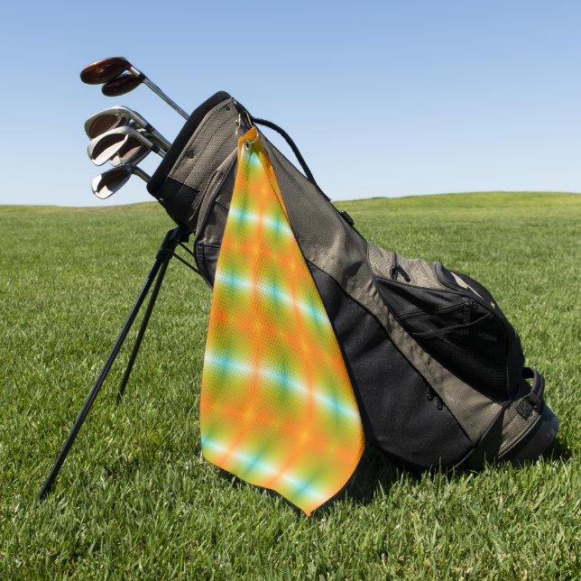 Golf Une serviette de plage vibrante avec un motif dégr (Vert)