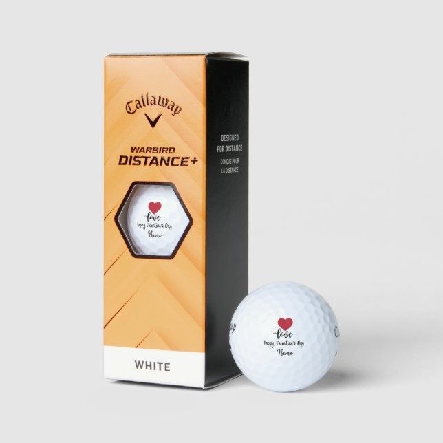 Golf Valentine's to golfer avec amour vous balles de go (Emballage)