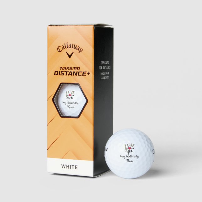 Golf Valentine's to golfer avec amour vous balles de go (Emballage)