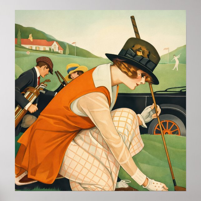 Golf Vintage - Impression d'art (Devant)